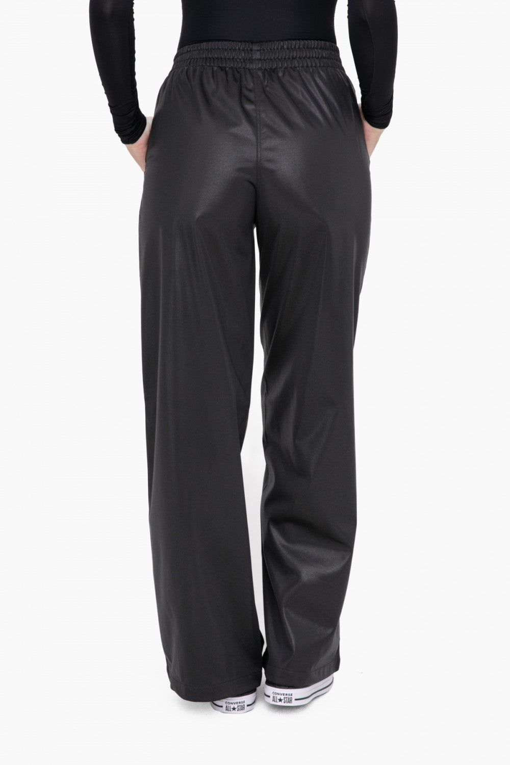 Mono B Leather Flare Pants