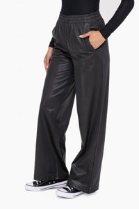 Mono B Leather Flare Pants